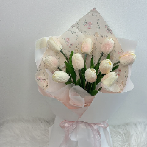 9 Stalks Soap Tulips Flower Bouquet 
