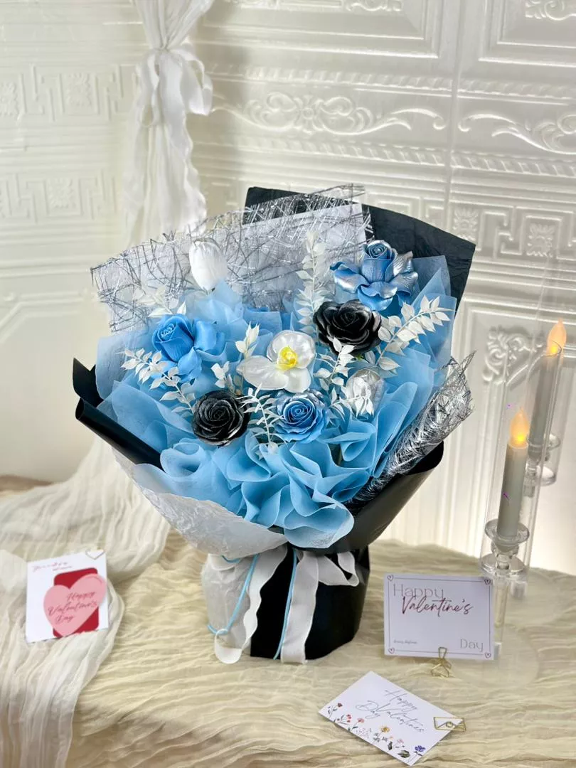 [Valentine's Day 2026] 9 stalks Soap Flower Bouquet (VS01)