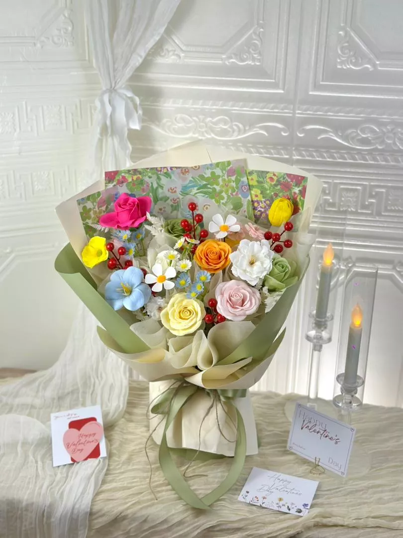 [Valentine's Day 2026]12 stalks Soap Flower Bouquet (VS04)
