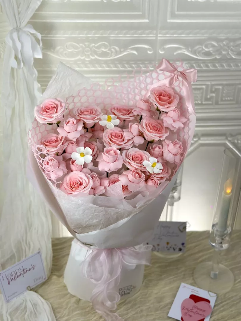 [Valentine's Day 2026]12 stalks Soap Flower Bouquet (VS06)