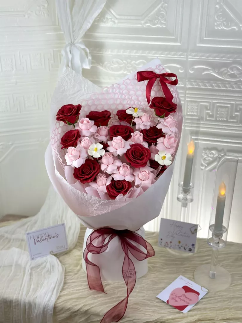 [Valentine's Day 2026]12 stalks Soap Flower Bouquet (VS06)