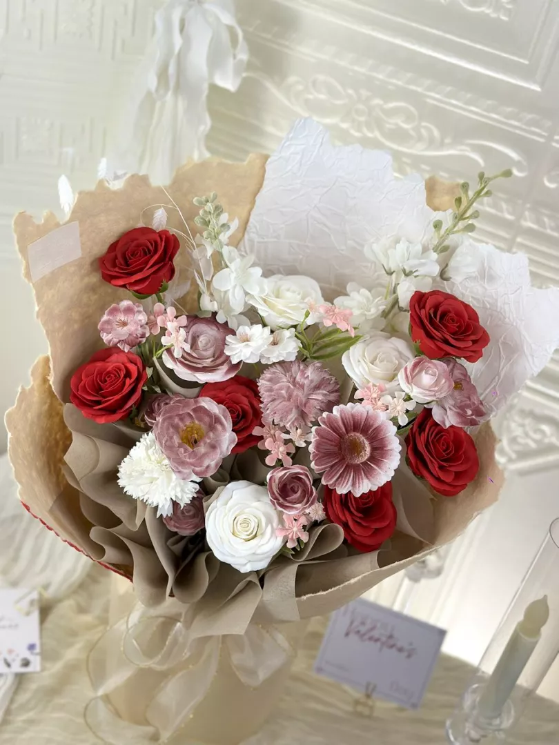 [Valentine's Day 2026]10 stalks Mix Soap Flower Bouquet (VS07)