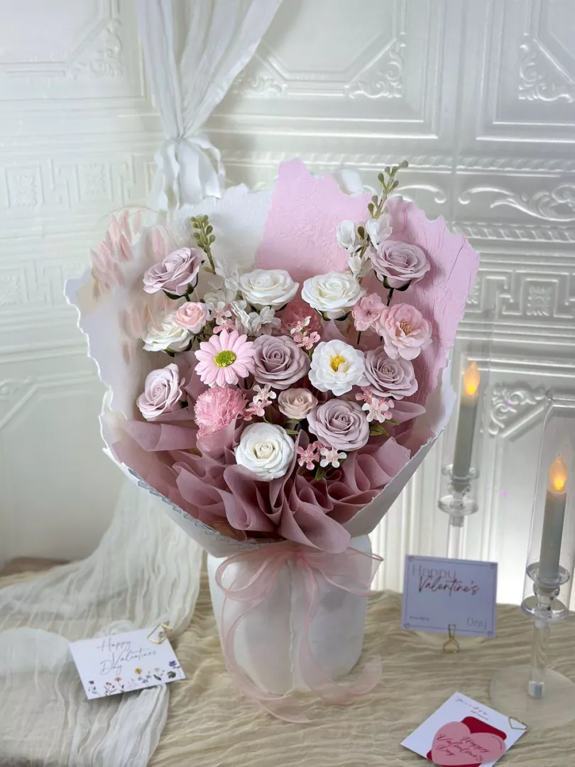 [Valentine's Day 2026]10 stalks Mix Soap Flower Bouquet (VS07)