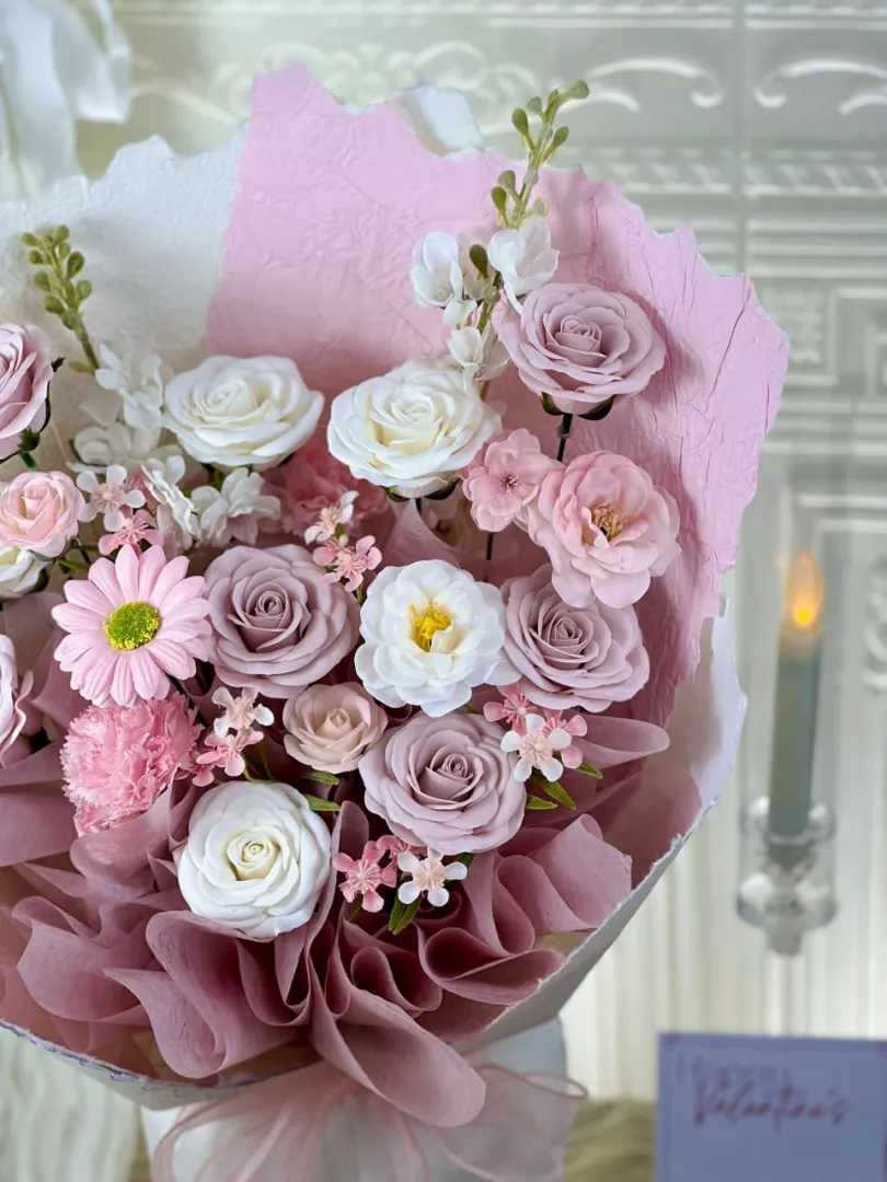 [Valentine's Day 2026]10 stalks Mix Soap Flower Bouquet (VS07)