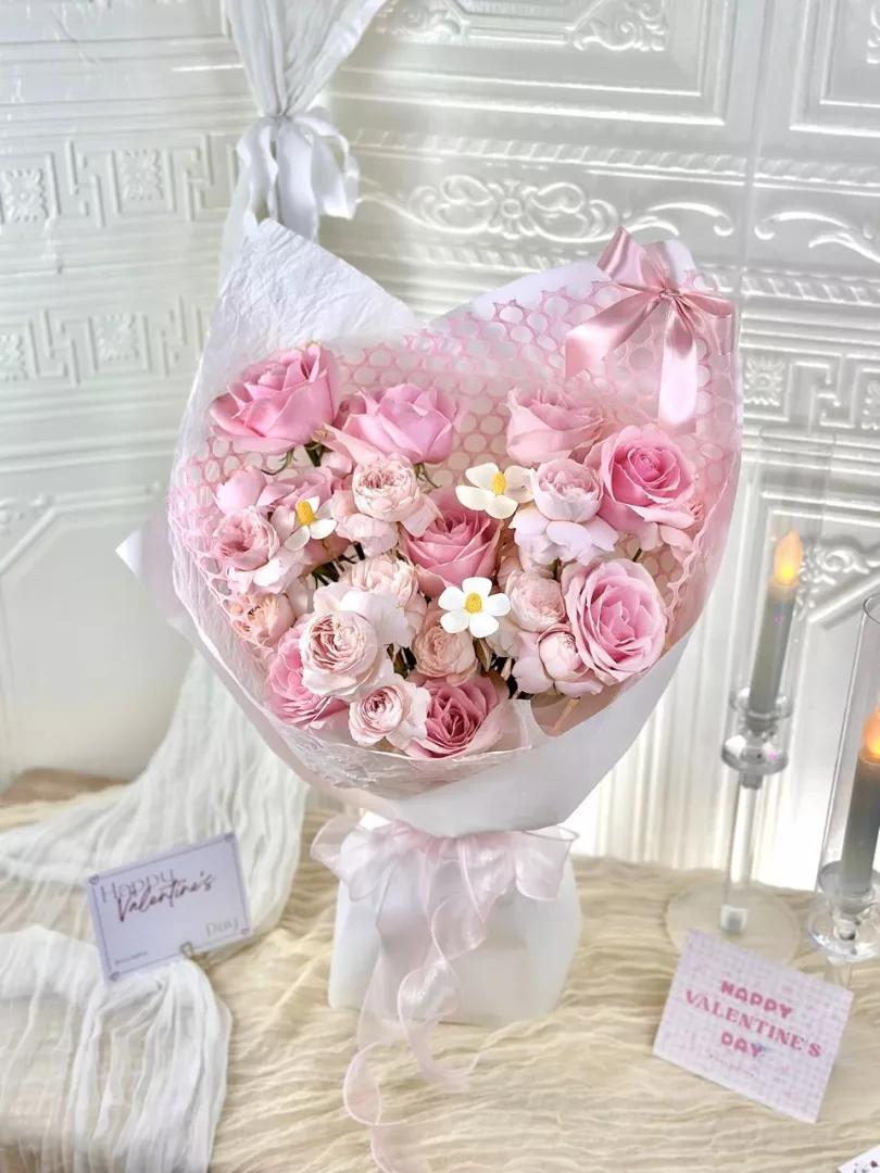 [Valentine's Day 2026] 9 stalks Fresh Flower Bouquet (VF02)