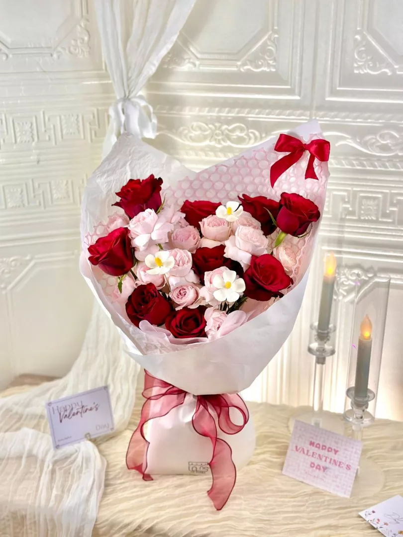 [Valentine's Day 2026] 9 stalks Fresh Flower Bouquet (VF02)