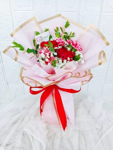 Fresh Carnation Flower Bouquet - MF186