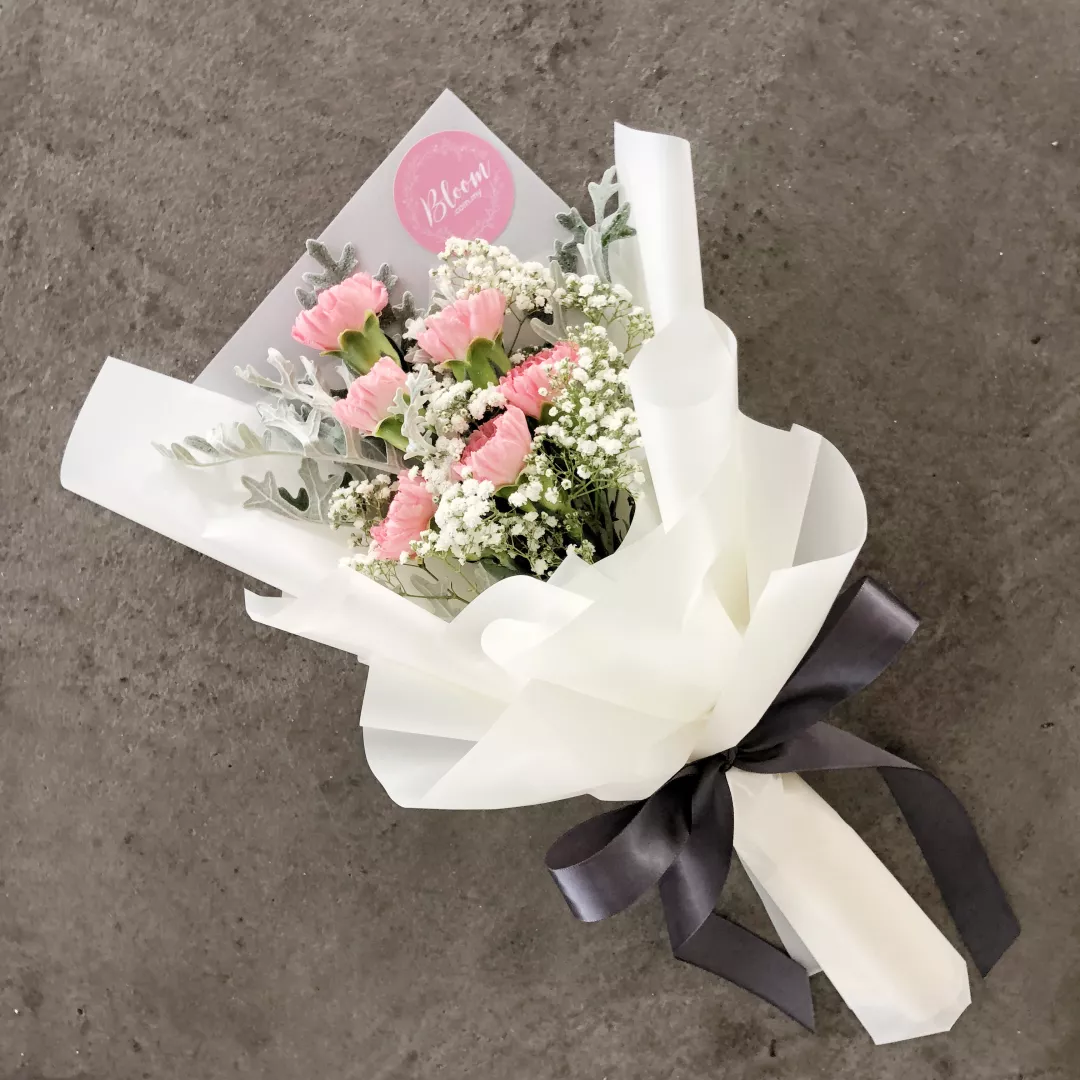 Carnation Hand Bouquet 01