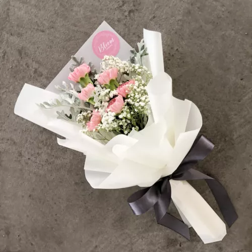 Carnation Hand Bouquet 01