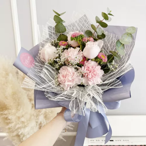 Carnation Hand Bouquet 11