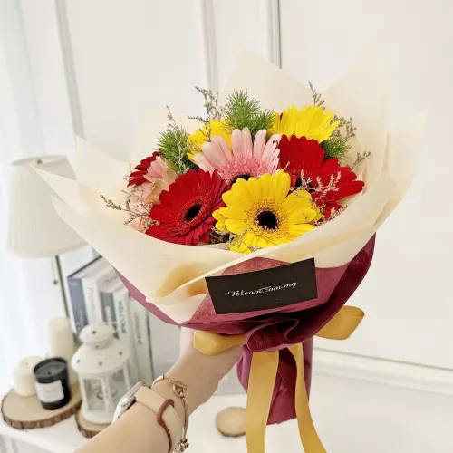 Gerbera Hand Bouquet 01