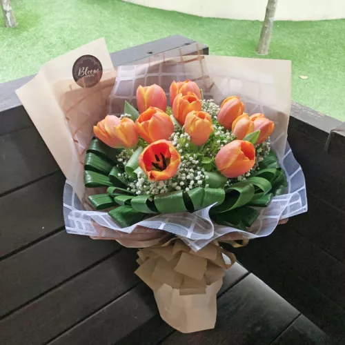 Tulip Hand Bouquet 12