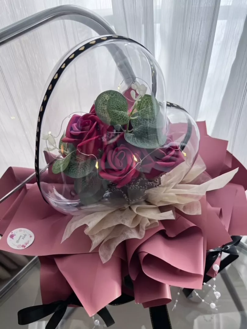 Love Encased Soap Flower Bouquet 