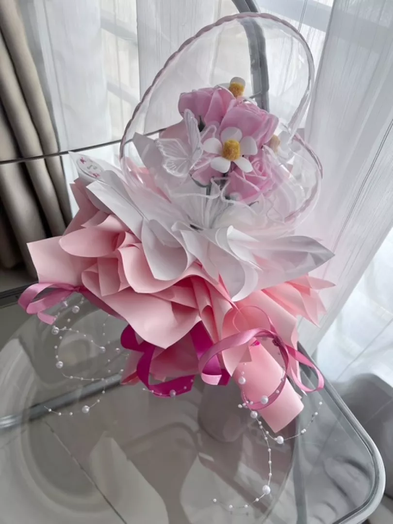 Love Encased Soap Flower Bouquet 