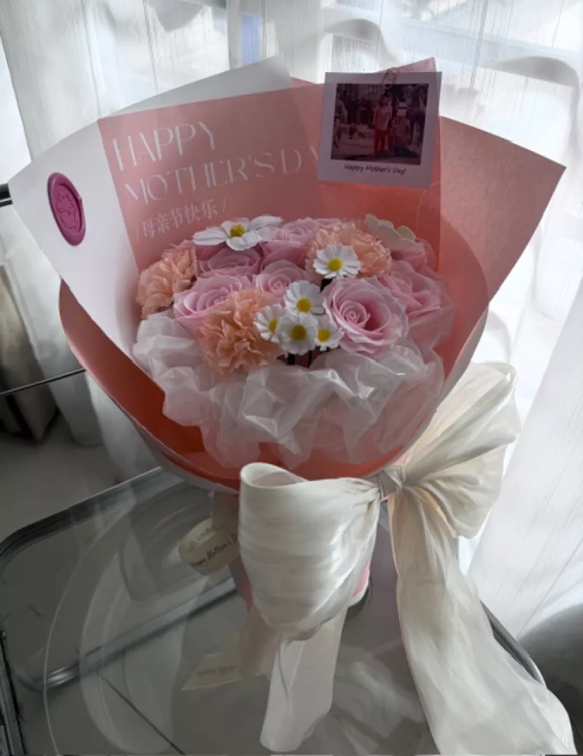 Timeless Love For Mom Soap Flower Bouquet