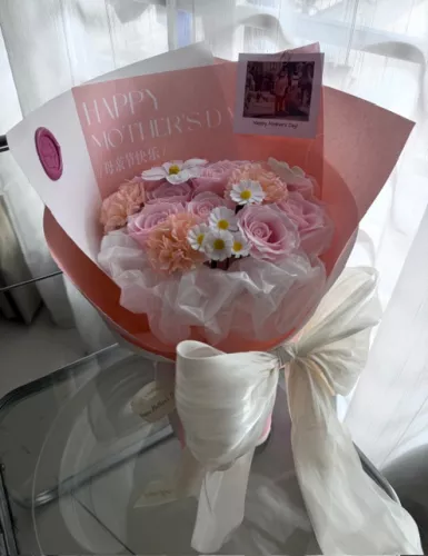 Timeless Love For Mom Soap Flower Bouquet