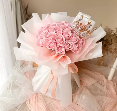 Paisley Soap Flower Bouquet