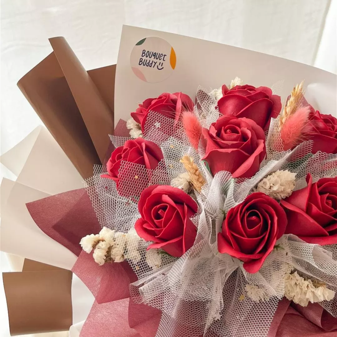 Mina Soap Flower Bouquet Buddy's Flower on