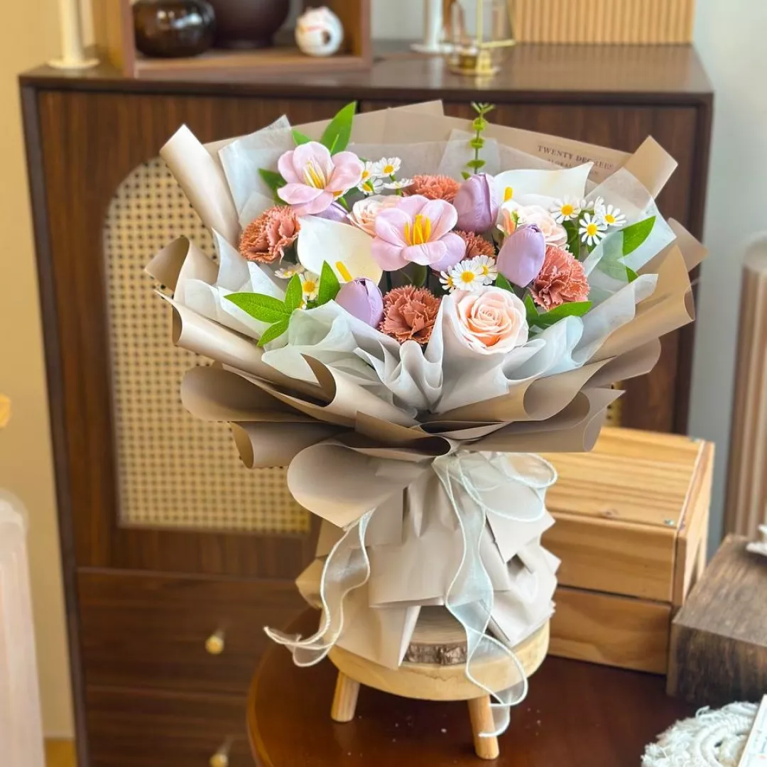 Rochelle Soap Flower Bouquet