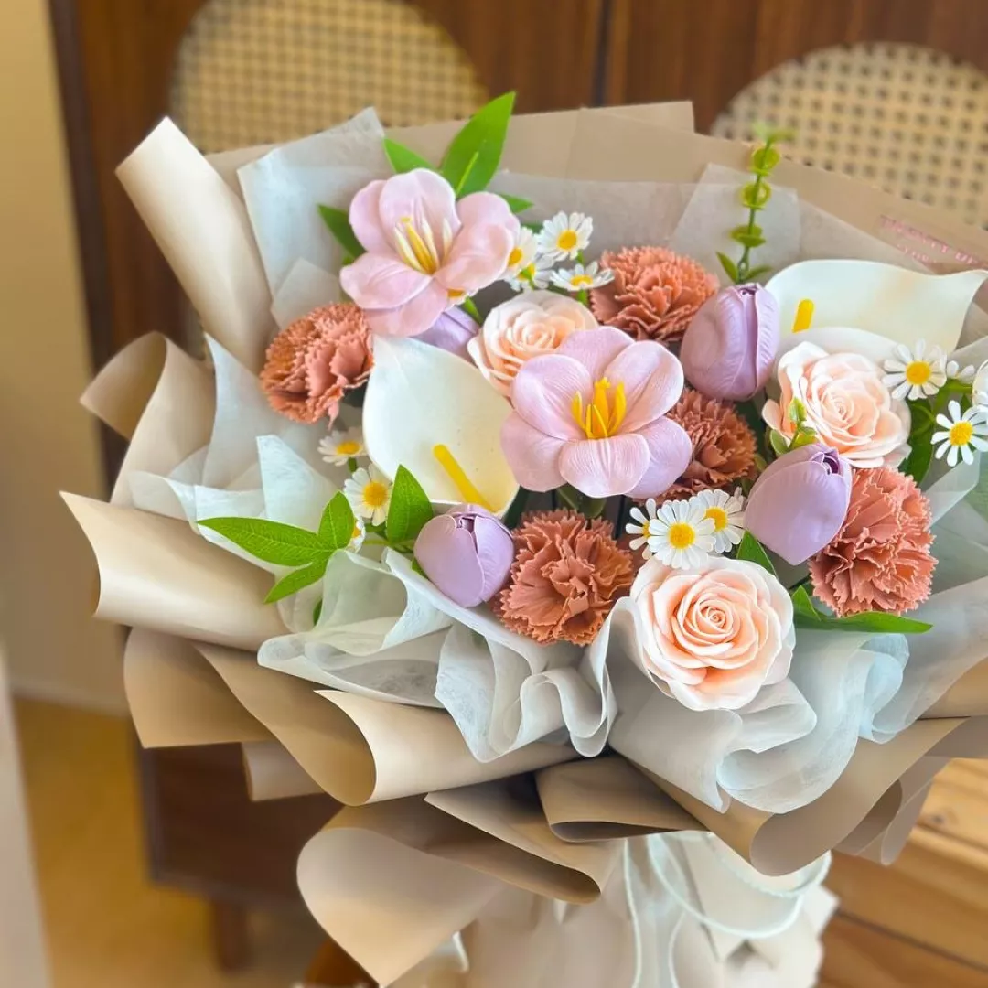 Rochelle Soap Flower Bouquet