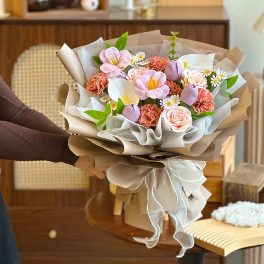 Rochelle Soap Flower Bouquet