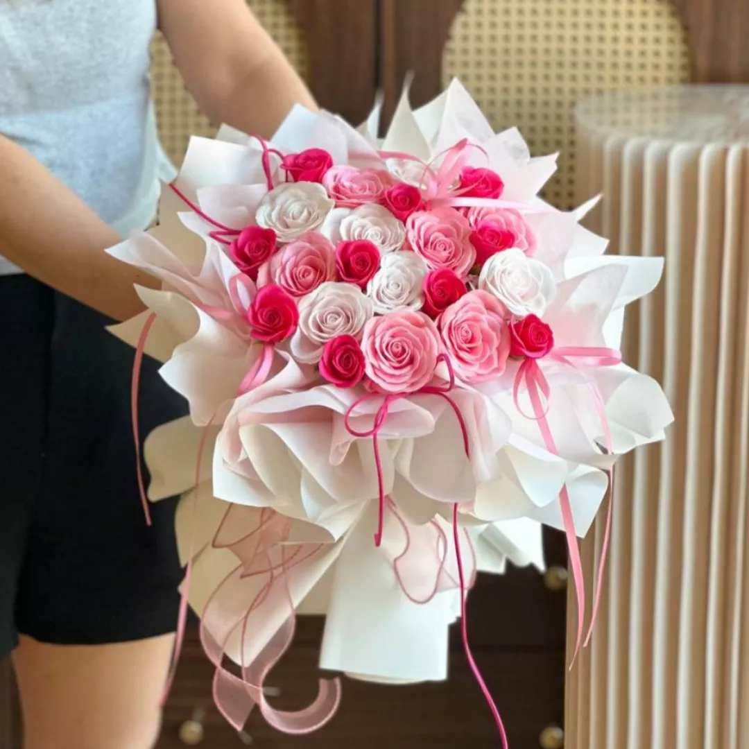 Delaney Soap Flower Bouquet