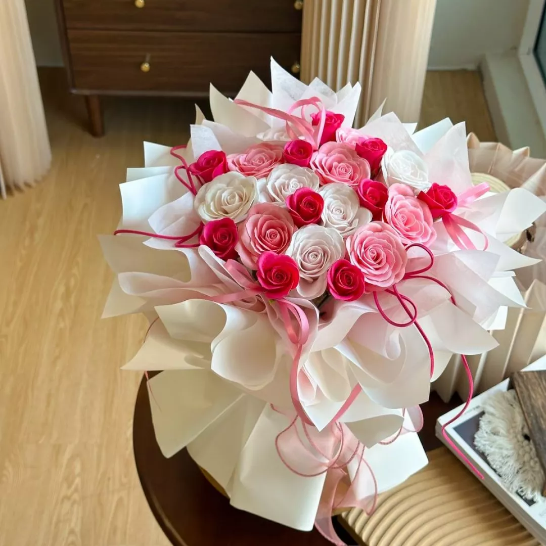 Delaney Soap Flower Bouquet