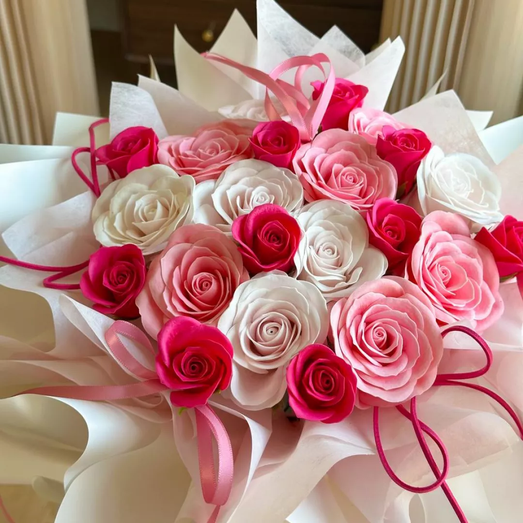 Delaney Soap Flower Bouquet