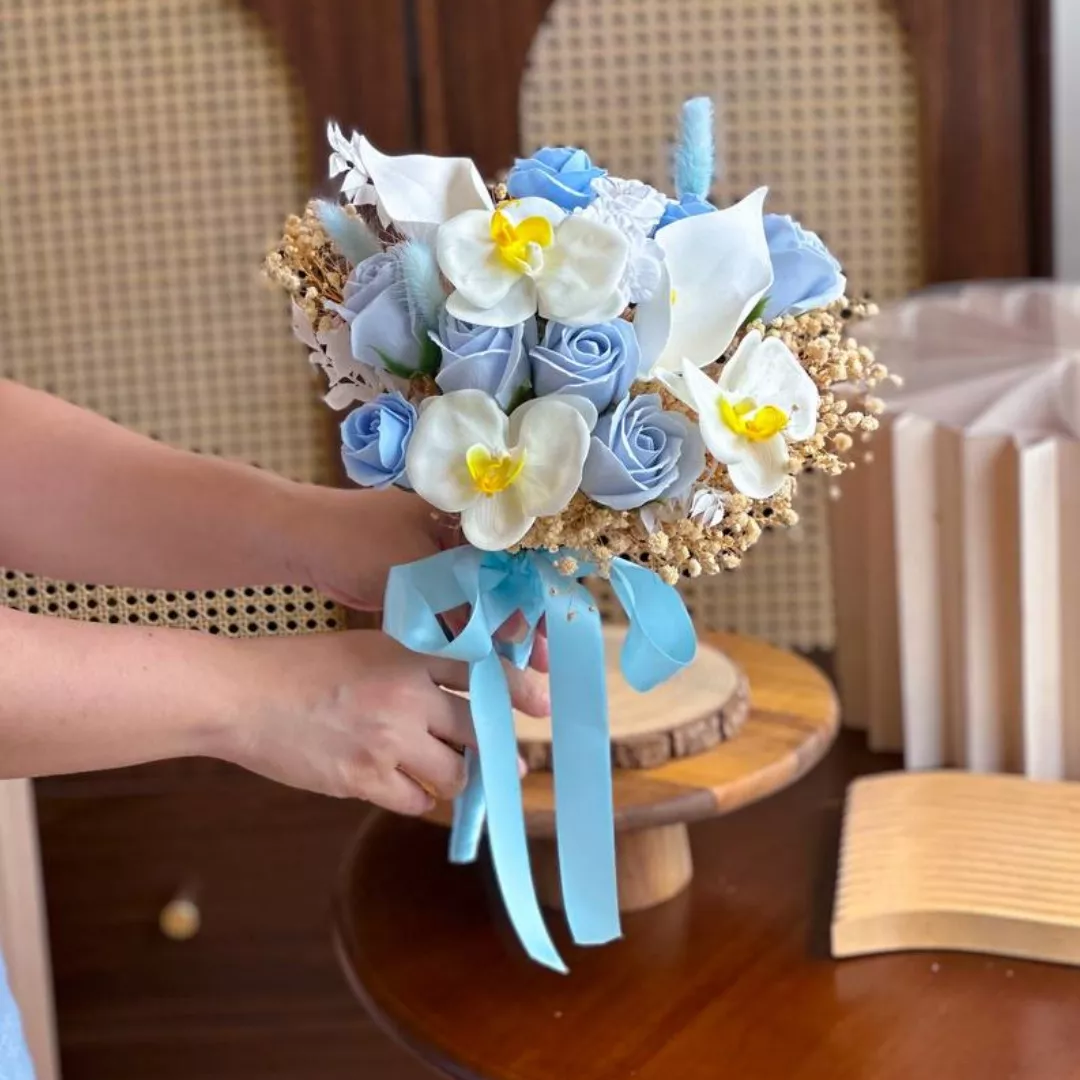 Blossom Soap Flower Bridal Bouquet