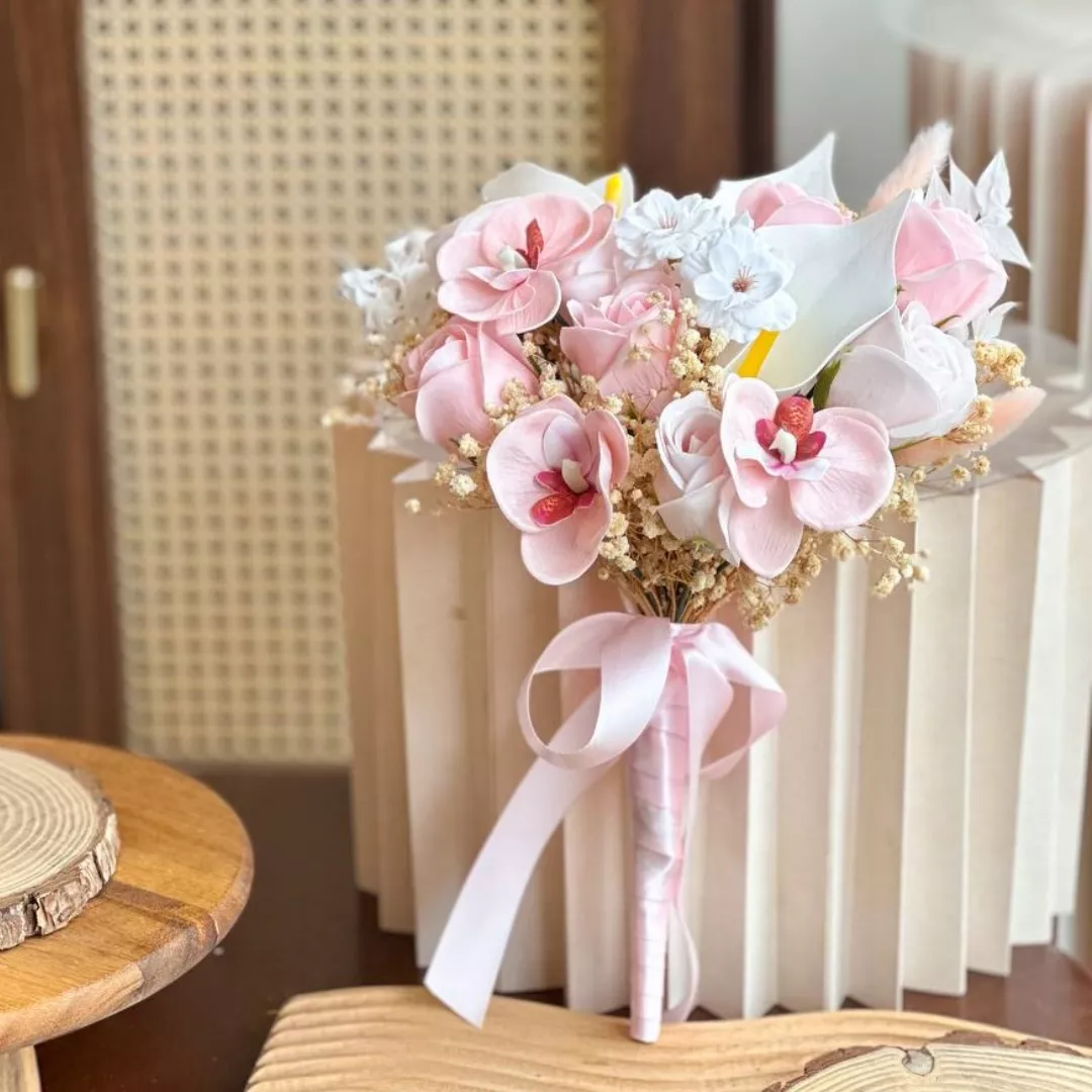 Blossom Soap Flower Bridal Bouquet