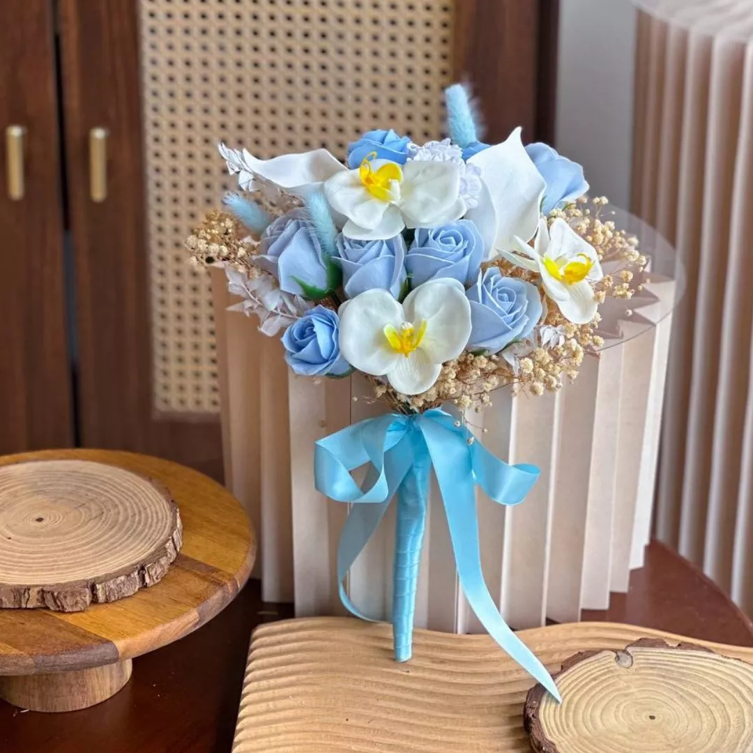 Blossom Soap Flower Bridal Bouquet