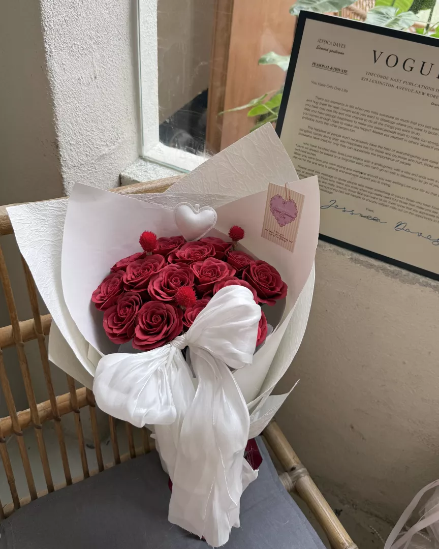 Valentine's day: Soap flower | Classic red rose