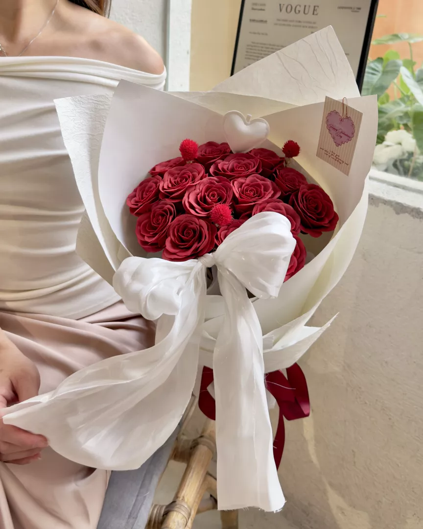 Valentine's day: Soap flower | Classic red rose