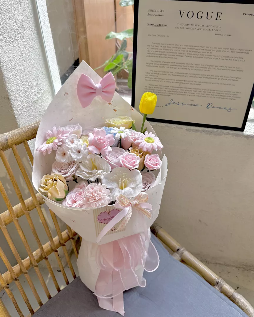 Valentine's day: Soap flower | Sweet Pastel 