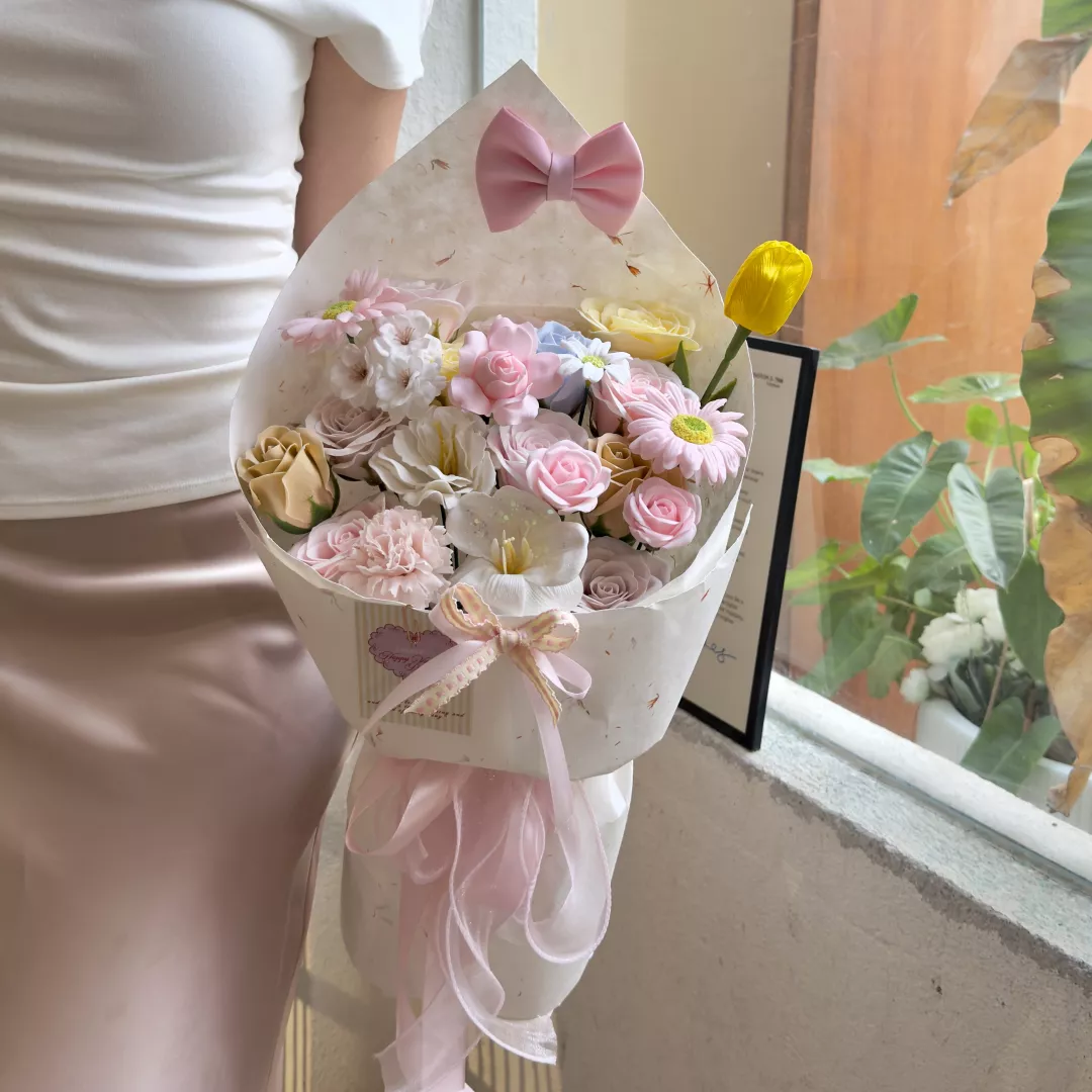 Valentine's day: Soap flower | Sweet Pastel 