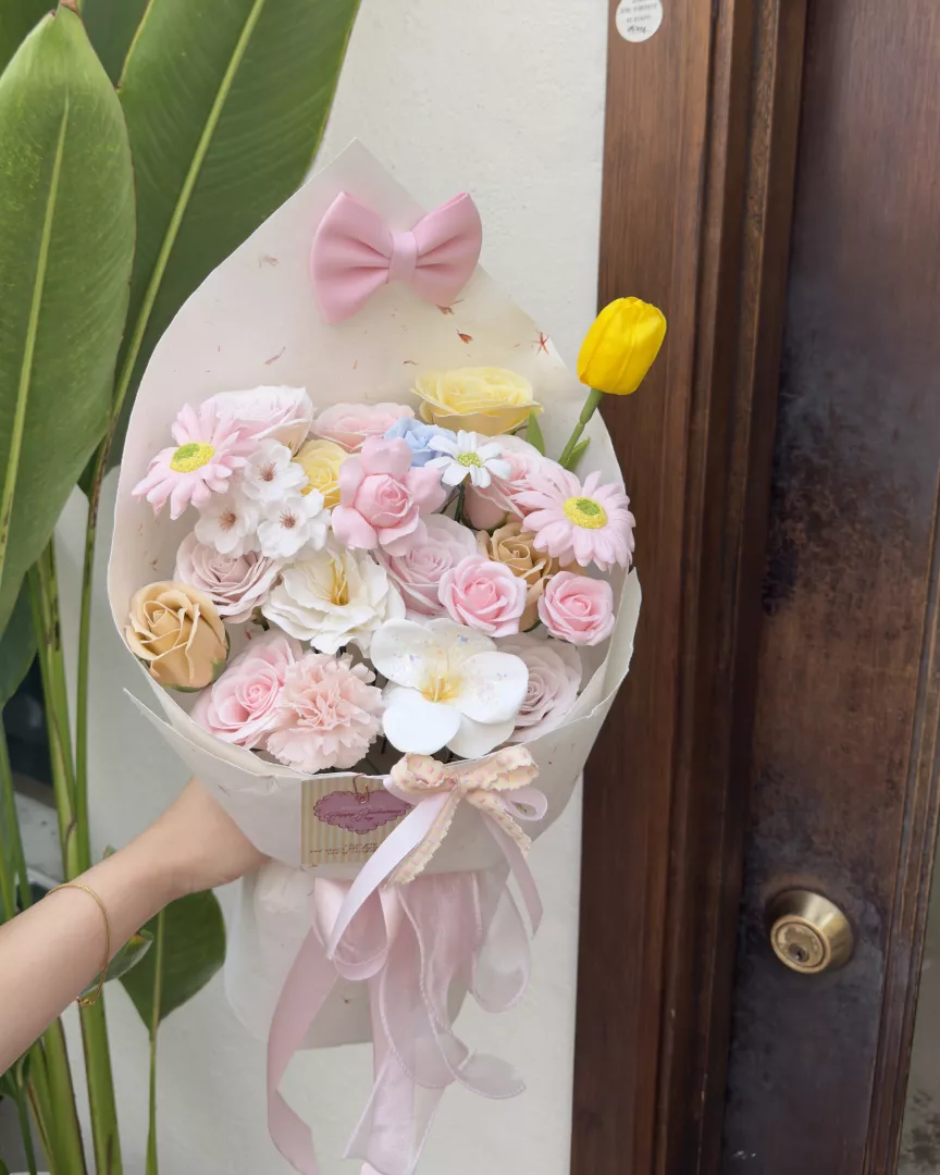 Valentine's day: Soap flower | Sweet Pastel 