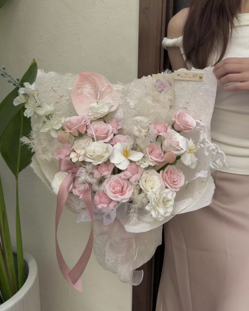 Valentine's day: Soap flower | Pink Blush