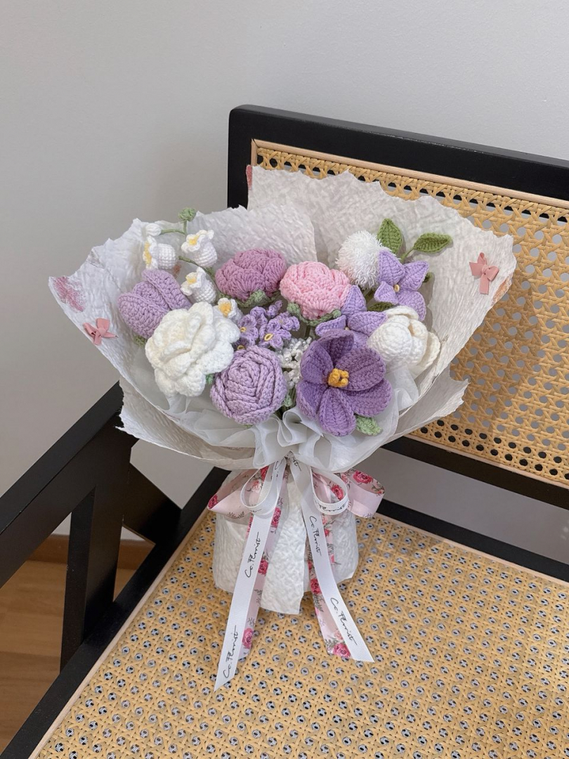 M size Mix Crochet Bouquet 