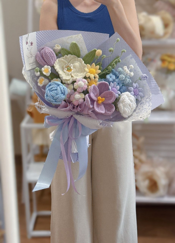 L size Mix Crochet Bouquet 