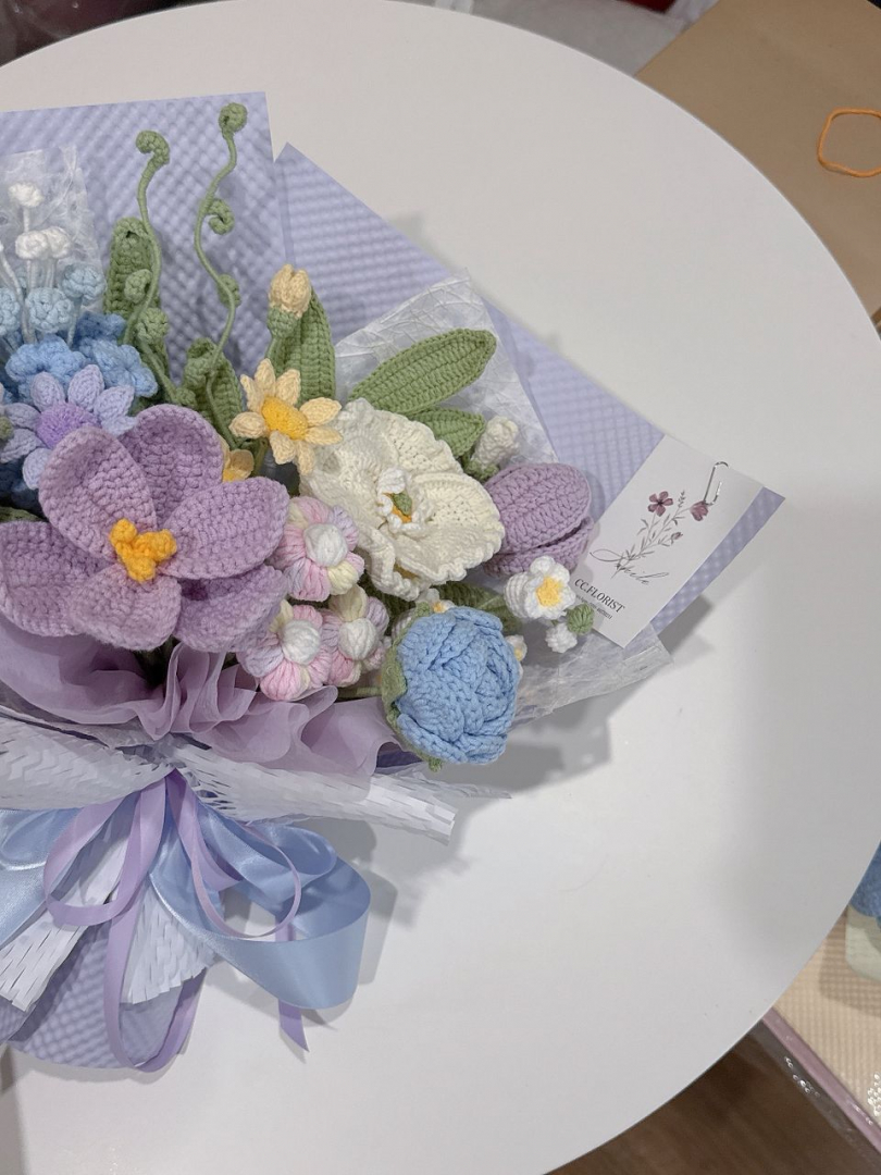 L size Mix Crochet Bouquet 