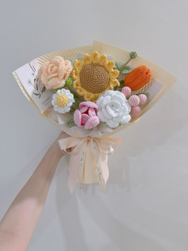 Sunflower Crochet Bouquet
