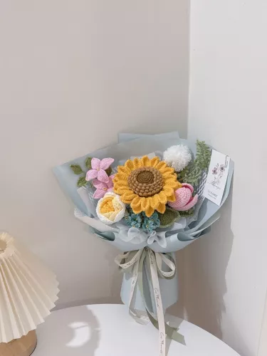 Sunflower Crochet Bouquet