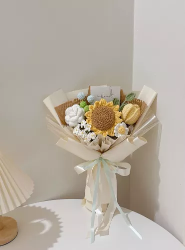 Sunflower Crochet Bouquet