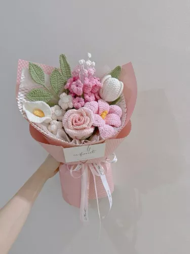Mix Crochet Bouquet (Pink Theme)