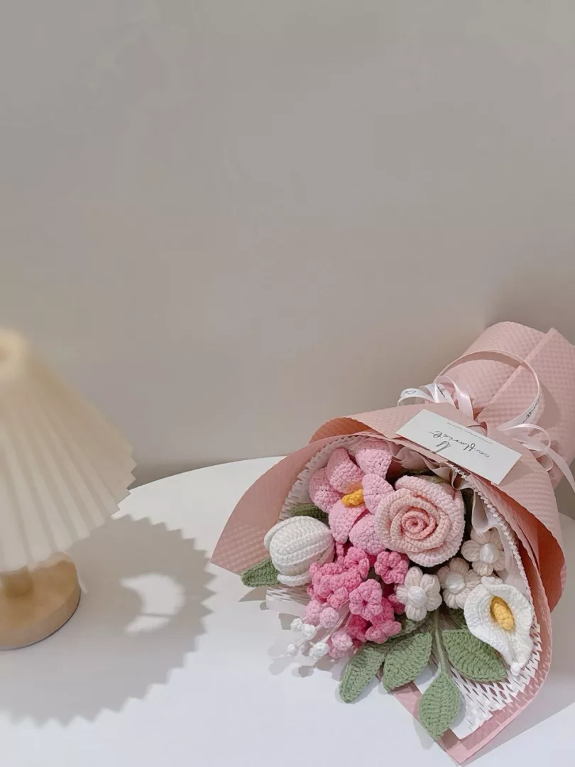 Valentine's Day 2026 - Mix Crochet Bouquet (Pink Theme)