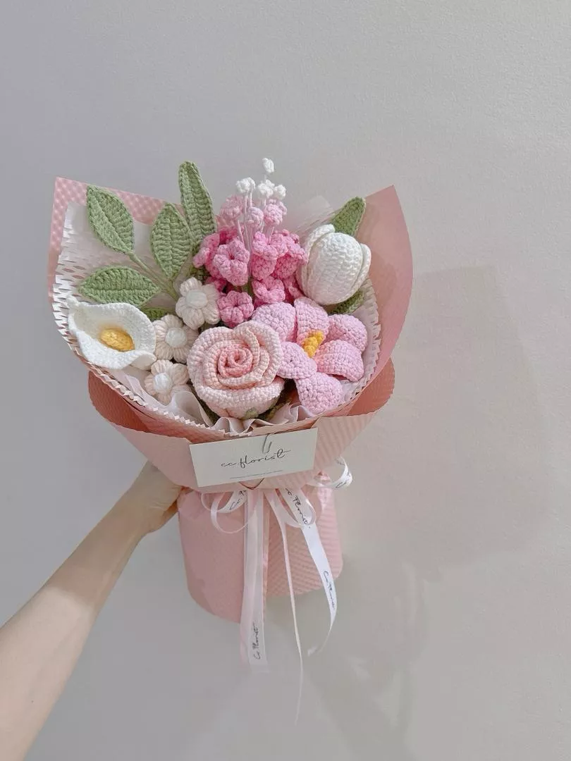 Valentine's Day 2026 - Mix Crochet Bouquet (Pink Theme)