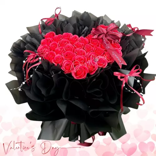 The Eternal Heart Soap Flower VD2645