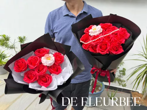 The Grand Rosé 红玫瑰 × 洋牡丹 爱意特调 | Soap Flower [Early Bird Promo, Normal price RM 168]