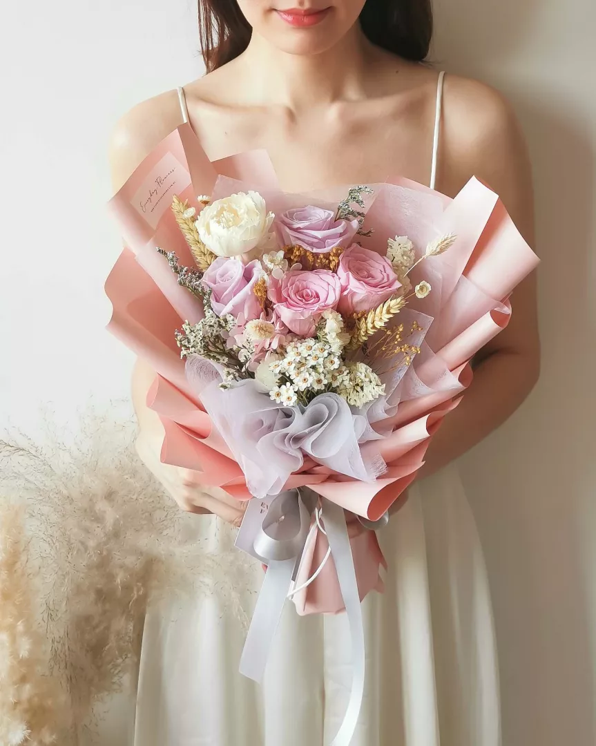 Dear Love Preserved Flower Bouquet Everyday Flowers S Flower On Thefloristmarket Com