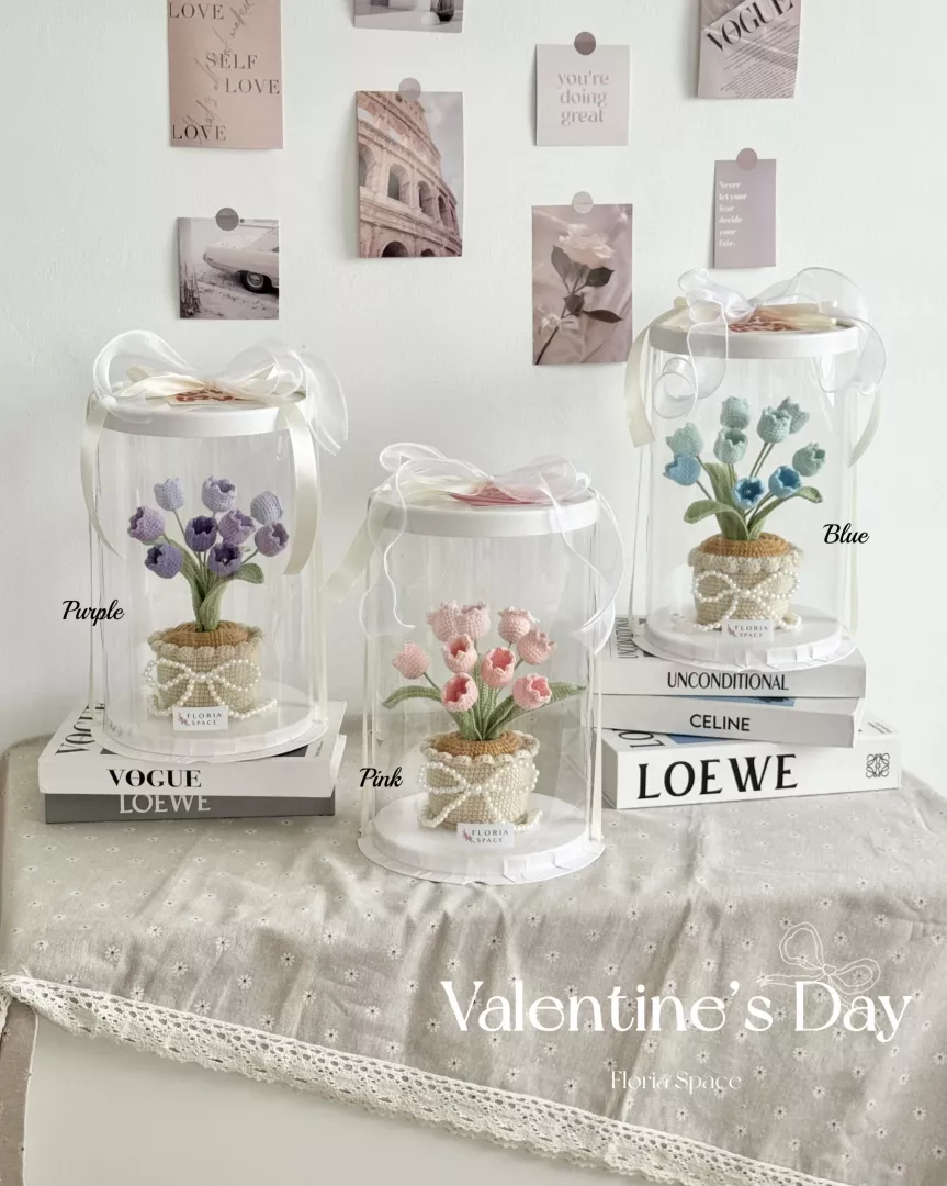 Valentine’s Day 2026 // Blooms in a Pot [Crochet Flowers] 🌼🌸